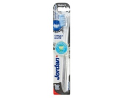 JORDAN Target White Οδοντόβουρτσα Λευκή Medium, 1τμχ JORDAN Target White Οδοντόβουρτσα Λευκή Medium, 1τμχ