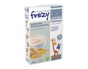 FREZYLAC Organic Cereals Βρεφική κρέμα βιολογικής προέλευσης με Ρυζάλευρο Ολικής άλεσης μετά τον 4ο μήνα 175g