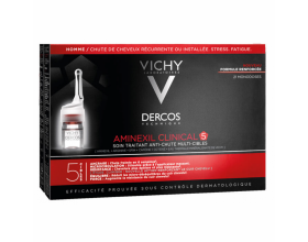Vichy Dercos Aminexil Clinical 5 Πρόγραμμα κατά της Τριχόπτωσης Πολλαπλής Στόχευσης, 21 μονοδόσεις Vichy Dercos Aminexil Clinical 5 Πρόγραμμα κατά της Τριχόπτωσης Πολλαπλής Στόχευσης, 21 μονοδόσεις