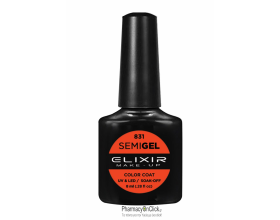 Elixir semigel uv/led, Ημιμόνιμο βερνίκι no831, Portland Orange, 8ml