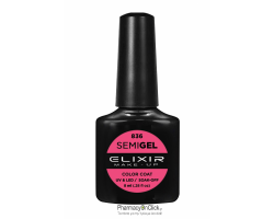 Elixir semigel uv/led, Ημιμόνιμο βερνίκι no836, Pink Sherbet, 8ml