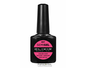 Elixir semigel uv/led, Ημιμόνιμο βερνίκι no837, Fandago Pink, 8ml