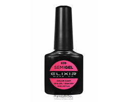 Elixir semigel uv/led, Ημιμόνιμο βερνίκι no839, Bright Maroon, 8ml