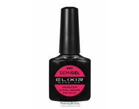Elixir semigel uv/led, Ημιμόνιμο βερνίκι no840,Raspberry Pink, 8ml