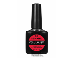 Elixir semigel uv/led, Ημιμόνιμο βερνίκι no843,Boston University Red, 8ml Elixir semigel uv/led, Ημιμόνιμο βερνίκι no843,Boston University Red, 8ml