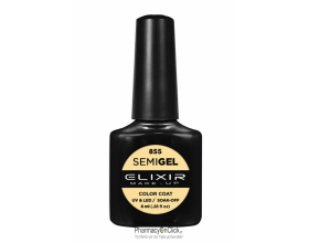 Elixir semigel uv/led, Ημιμόνιμο βερνίκι no855, Pastel Yellow, 8ml