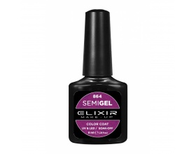 Elixir semigel uv/led, Ημιμόνιμο βερνίκι no864, Metalic Mardi Gras, 8ml