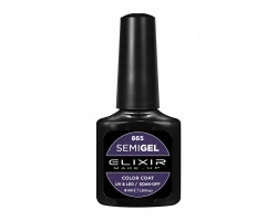 Elixir semigel uv/led, Ημιμόνιμο βερνίκι no865, Metalic Violet, 8ml