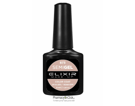 Elixir semigel uv/led, Ημιμόνιμο βερνίκι no873, Almond, 8ml