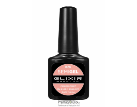 Elixir semigel uv/led, Ημιμόνιμο βερνίκι no876, Pale Pink, 8ml