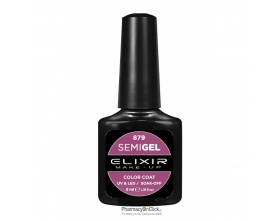 Elixir semigel uv/led, Ημιμόνιμο βερνίκι no879, Byzantium, 8ml