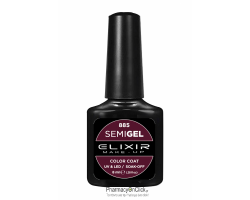 Elixir semigel uv/led, Ημιμόνιμο βερνίκι no885, Merlot, 8ml Elixir semigel uv/led, Ημιμόνιμο βερνίκι no885, Merlot, 8ml
