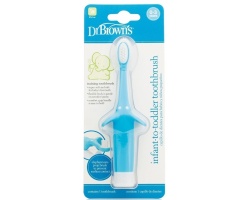 Dr. Brown's Infant toToddler Toothbrush Βρεφική Οδοντόβουρτσα 0-3 ετών, Χρώμα Μπλε, 1 τεμάχιο  