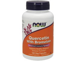 Now Foods Quercetin 800 mg με Bromelain, Συμπλήρωμα Διατροφής με ισχυρές αντιοξειδωτικές ιδιότητες, 120 κάψουλες Now Foods Quercetin 800 mg με Bromelain, Συμπλήρωμα Διατροφής με ισχυρές αντιοξειδωτικές ιδιότητες, 120 κάψουλες