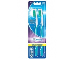 Oral-B Complete Clean Οδοντόβουρτσα  3D White 35 Μεσαία 2 τεμ    Oral-B Complete Clean Οδοντόβουρτσα  3D White 35 Μεσαία 2 τεμ