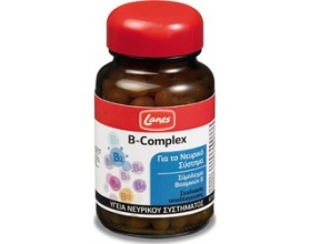 Lanes B-Complex, Σύμπλεγμα Βιταμινών Β σταδιακής αποδέσμευσης, για τη φυσιολογική λειτουργία του νευρικού συστήματος & τη φυσιολογική ψυχολογική λειτουργία 60 tabs  