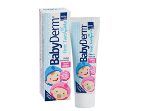 Intermed Babyderm First Toothpaste Για τον καθαρισμό και την προστασία των πρώτων βρεφικών δοντιών 50ml