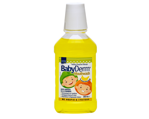 Intermed Babyderm Mouthwash Καθημερινό παιδικό φθοριούχο διάλυμα 250ml Intermed Babyderm Mouthwash Καθημερινό παιδικό φθοριούχο διάλυμα 250ml
