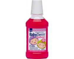 Intermed Babyderm Παιδικό Στοματικό Διάλυμα με Γεύση Τσιχλόφουσκα 250ml  Intermed Babyderm Παιδικό Στοματικό Διάλυμα με Γεύση Τσιχλόφουσκα 250ml