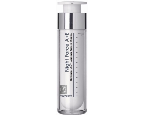 Frezyderm Night Force A+E Cream  Αντιγηραντική κρέμα νύχτας με ρετινόλη και βιταμίνη Ε 50ml