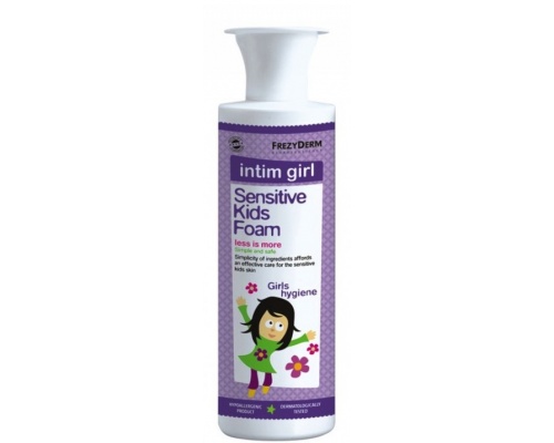 FREZYDERM, INTIM GIRL SENSITIVE KIDS FOAM, Απαλό καθαριστικό της ευαίσθητης περιοχής κατά τη νεογνική, παιδική και προεφηβική ηλικία, 250ml FREZYDERM, INTIM GIRL SENSITIVE KIDS FOAM, Απαλό καθαριστικό της ευαίσθητης περιοχής κατά τη νεογνική, παιδική και προεφηβική ηλικία, 250ml