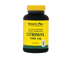 Nature's Plus Citrimax Συμπλήρωμα Διατροφής για Μείωση της Όρεξης, 1000mg 60 ταμπλέτες