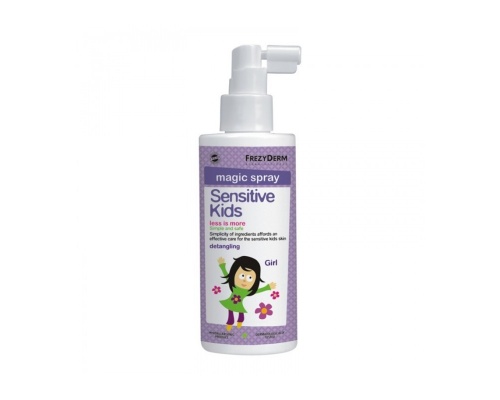 Frezyderm Magic Spray Sensitive Kids for girls, Μαλακτική λοσιόν μαλλιών για την φυσιολογική, ευαίσθητη ή ερεθισμένη παιδική επιδερμίδα 150ml Frezyderm Magic Spray Sensitive Kids for girls, Μαλακτική λοσιόν μαλλιών για την φυσιολογική, ευαίσθητη ή ερεθισμένη παιδική επιδερμίδα 150ml
