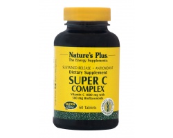 Nature's Plus Super C Complex 1000 mg,60 ταμπλέτες βραδειάς αποδέσμευσης Nature's Plus Super C Complex 1000 mg,60 ταμπλέτες βραδειάς αποδέσμευσης