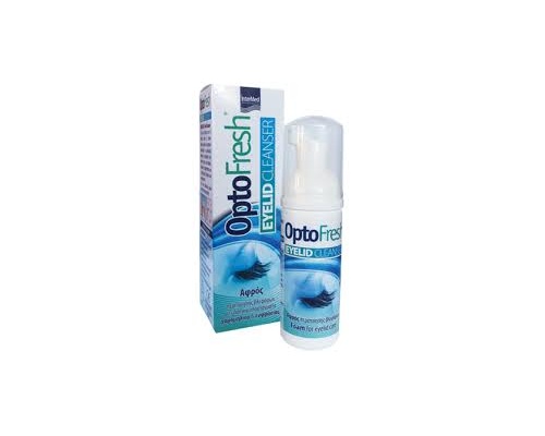 Intermed Optofresh Eyelid Cleanser , Αφρός Καθαρισμού & Περιποίησης των Ερεθισμένων Βλεφάρων με Υδατικά Αποστάγματα Χαμομηλιού & Ευφρασίας 50ml   Intermed Optofresh Eyelid Cleanser , Αφρός Καθαρισμού & Περιποίησης των Ερεθισμένων Βλεφάρων με Υδατικά Αποστάγματα Χαμομηλιού & Ευφρασίας 50ml