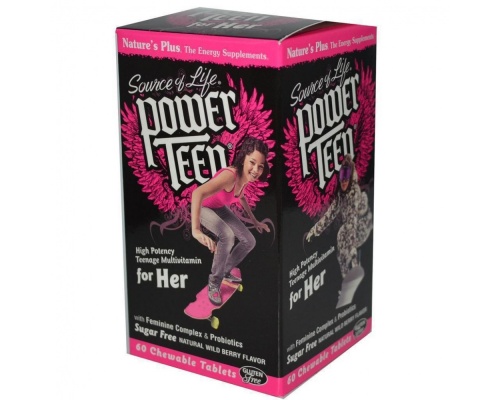 Nature's Plus Power Teen for Her, 60chew tabs Nature's Plus Power Teen for Her, 60chew tabs
