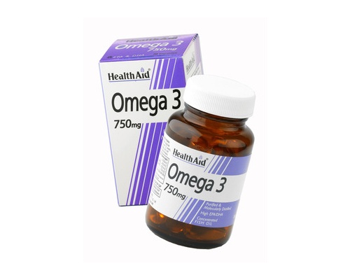 Health Aid Ωμέγα 3 (750mg)-Ιχθυέλαιο 60 κάψουλες Health Aid Ωμέγα 3 (750mg)-Ιχθυέλαιο 60 κάψουλες