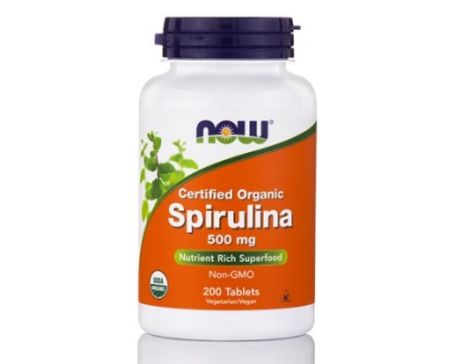 Now Foods Spirulina 500mg, Συμπλήρωμα Διατροφής βοηθούν στη σωστή λειτουργία του νευρικού και ανοσοποιητικού συστήματος, 200 ταμπλέτες  Now Foods Spirulina 500mg, Συμπλήρωμα Διατροφής βοηθούν στη σωστή λειτουργία του νευρικού και ανοσοποιητικού συστήματος, 200 ταμπλέτες