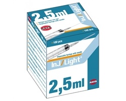 Σύριγγες Rays asu ενσωματωμένη 2.5ml  21G 100 τεμάχια  Σύριγγες Rays asu ενσωματωμένη 2.5ml  21G 100 τεμάχια