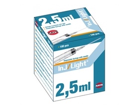 Σύριγγες Rays asu ενσωματωμένη 2.5ml  21G 100 τεμάχια 