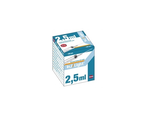 Σύριγγες Rays asu ενσωματωμένη 2.5ml  21G 100 τεμάχια  Σύριγγες Rays asu ενσωματωμένη 2.5ml  21G 100 τεμάχια