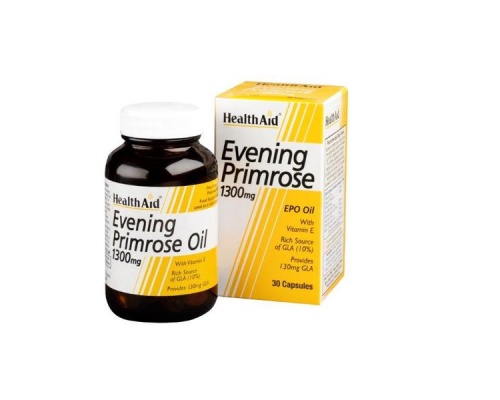 Health Aid  EVENING PRIMROSE 1300mg,συμβάλει στο καλό κυκλοφορικό και στην ομαλή λειτουργία του μεταβολισμού 30 κάψουλες Health Aid  EVENING PRIMROSE 1300mg,συμβάλει στο καλό κυκλοφορικό και στην ομαλή λειτουργία του μεταβολισμού 30 κάψουλες