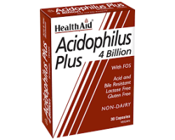 Health Aid Acidophilus Plus 4 Billion Vegetarian Capsules Προβιοτικά, φιλικά βακτηρίδια για την υγεία της εντερικής χλωρίδας 30s Health Aid Acidophilus Plus 4 Billion Vegetarian Capsules Προβιοτικά, φιλικά βακτηρίδια για την υγεία της εντερικής χλωρίδας 30s