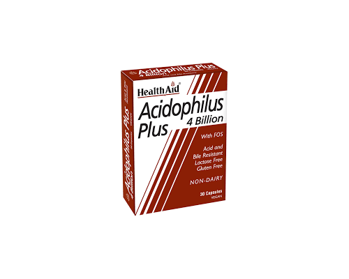 Health Aid Acidophilus Plus 4 Billion Vegetarian Capsules Προβιοτικά, φιλικά βακτηρίδια για την υγεία της εντερικής χλωρίδας 30s Health Aid Acidophilus Plus 4 Billion Vegetarian Capsules Προβιοτικά, φιλικά βακτηρίδια για την υγεία της εντερικής χλωρίδας 30s
