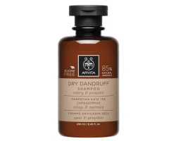 Apivita Dry Dandruff Shampoo Σαμπουάν κατά της Ξηροδερμίας, με Σέλετι & Πρόπολη, 250ml 