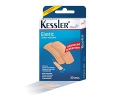 Kessler Elastic Αυτοκόλλητα Ελαστικά, 20 επιθέματα πληγών Kessler Elastic Αυτοκόλλητα Ελαστικά, 20 επιθέματα πληγών