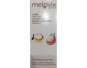 Melovix Για τον ερεθισμένο λαιμό και το βήχα με γεύση λεμόνι και φράουλα, 200ml