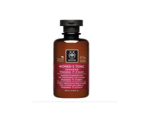 Apivita Women's Tonic Shampoo Τονωτικό Σαμπουάν κατά της Γυναικείας Τριχόπτωσης με Hippophae TC & Δάφνη, 250ml  Apivita Women's Tonic Shampoo Τονωτικό Σαμπουάν κατά της Γυναικείας Τριχόπτωσης με Hippophae TC & Δάφνη, 250ml