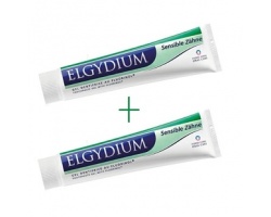 ELGYDIUM  Sensitive (1+1) ΔΩΡΟ, Απαλή οδοντόπαστα σε μορφή gel, που καθαρίζει αποτελεσματικά τα δόντια και σέβεται παράλληλα το σμάλτο των δοντιών, 2x 75 ml