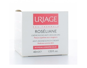 URIAGE Roseliane Creme Riche Anti-Rougeurs - Πλούσια Ενυδατική Κρέμα Προσώπου κατά της Ερυθρότητας 40ml 