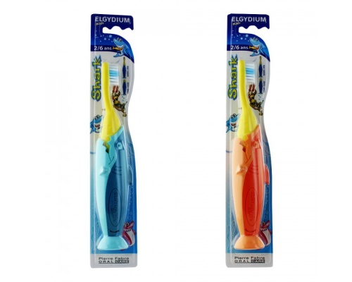 Elgydium Kids Shark Οδοντόβουρτσα για παιδιά 2-6 ετών