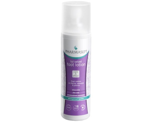 Pharmasept Tol Velvet Foot Lotion, Αποσμητική Λοσιόν Ποδιών Καθημερινής Χρήσης για Ιδρώτα, Κακοσμία και Μύκητες, 100ml Pharmasept Tol Velvet Foot Lotion, Αποσμητική Λοσιόν Ποδιών Καθημερινής Χρήσης για Ιδρώτα, Κακοσμία και Μύκητες, 100ml