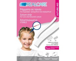 RealCare Suture Strip, Αποστειρωμένα Ράμματα σε ταινία, 8τεμ RealCare Suture Strip, Αποστειρωμένα Ράμματα σε ταινία, 8τεμ