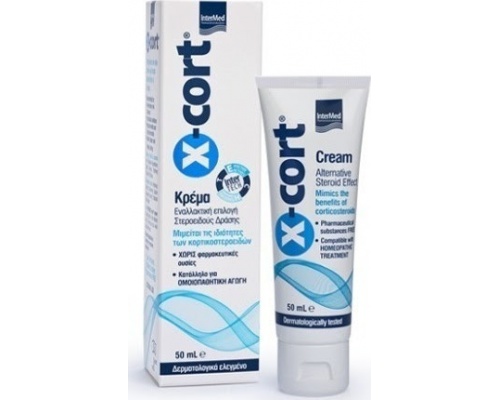 Intermed X-Cort Cream Κρέμα ενναλακτική επιλογή στεροειδούς δράσης 50 ml  Intermed X-Cort Cream Κρέμα ενναλακτική επιλογή στεροειδούς δράσης 50 ml