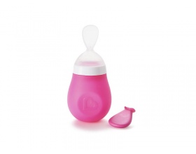 Munchkin, Κουτάλι Ρυθμιζόμενης Ροής απο 4m+, χρώμα ρόζ, 1τεμάχιο