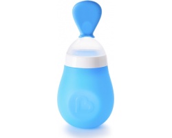 Munchkin, Sqeeze Presser Κουτάλι Ρυθμιζόμενης Ροής, Χρώμα Μπλε, 4m+, 1τμχ   Munchkin, Sqeeze Presser Κουτάλι Ρυθμιζόμενης Ροής, Χρώμα Μπλε, 4m+, 1τμχ